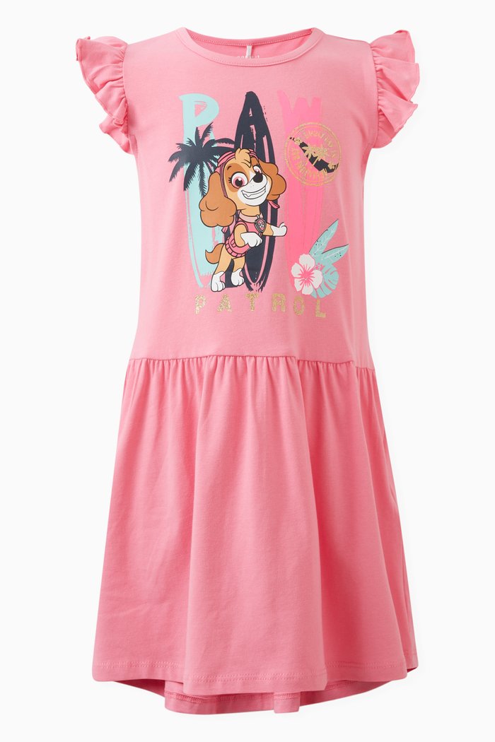 

Paw Patrol Print Dress in Cotton, Yellow