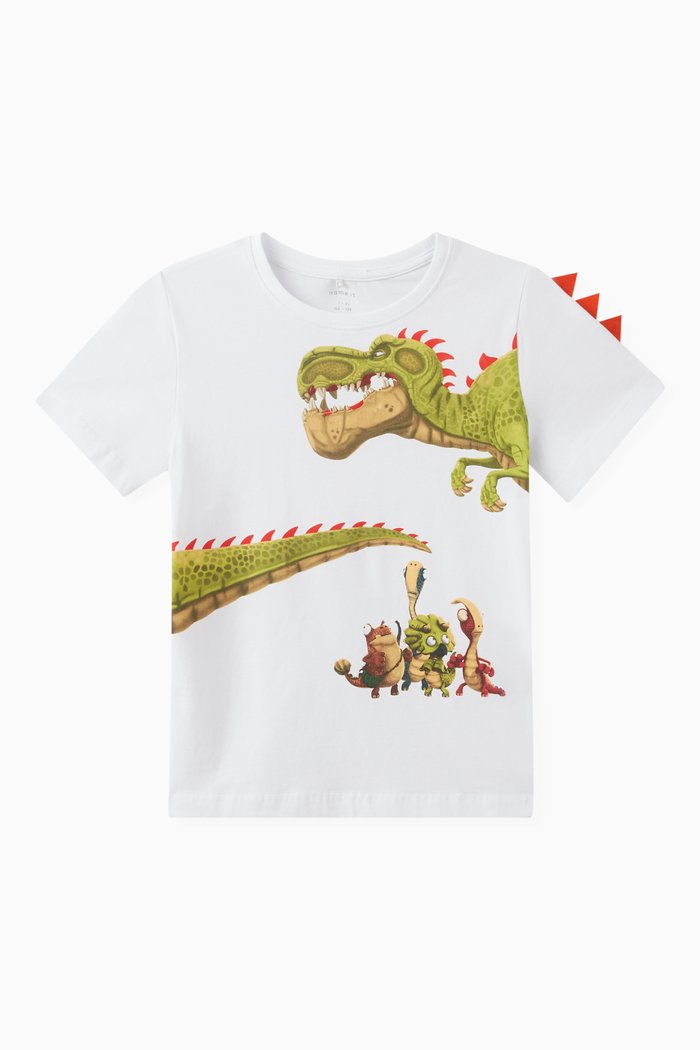 

Gigantosaurus T-shirt in Cotton Jersey, White