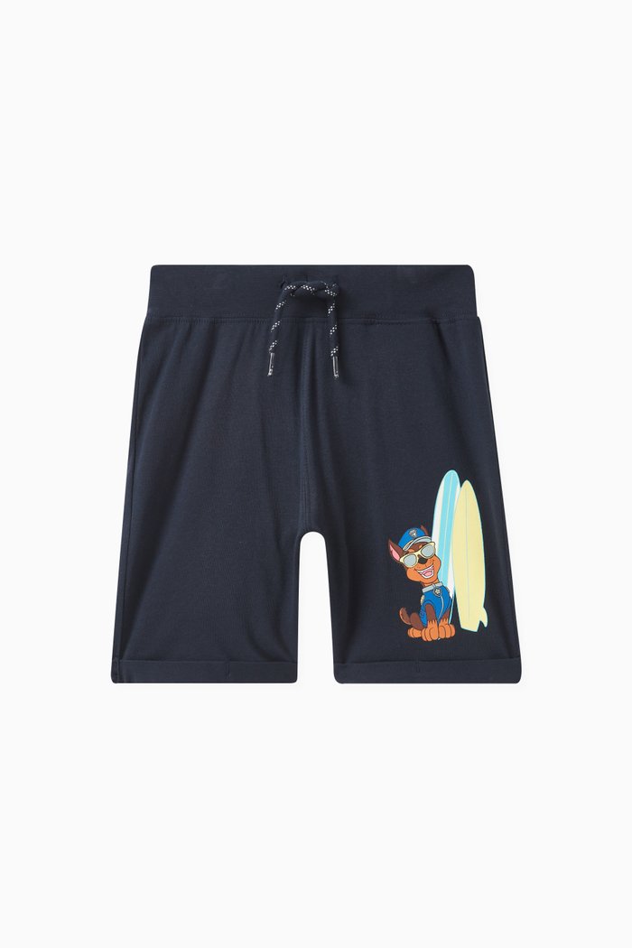

Paw Patrol Print Shorts in Cotton, Blue