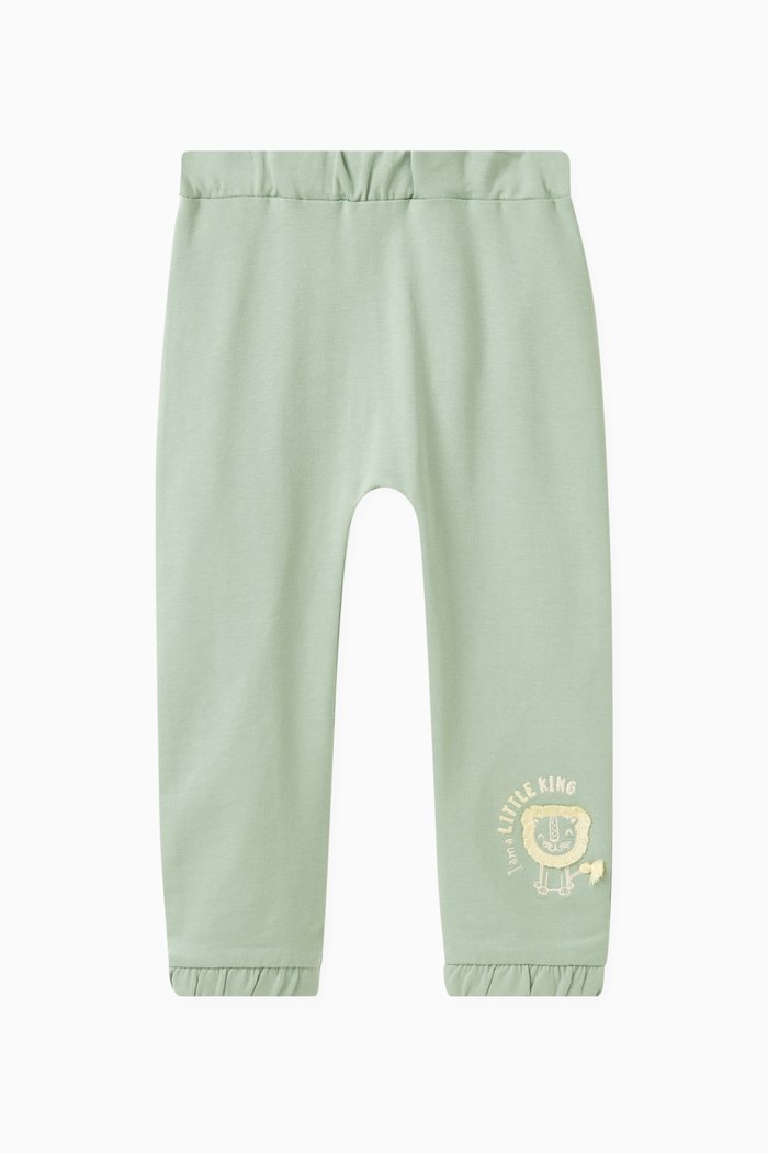 

Lion Patch Sweatpants in Cotton, Multicolour
