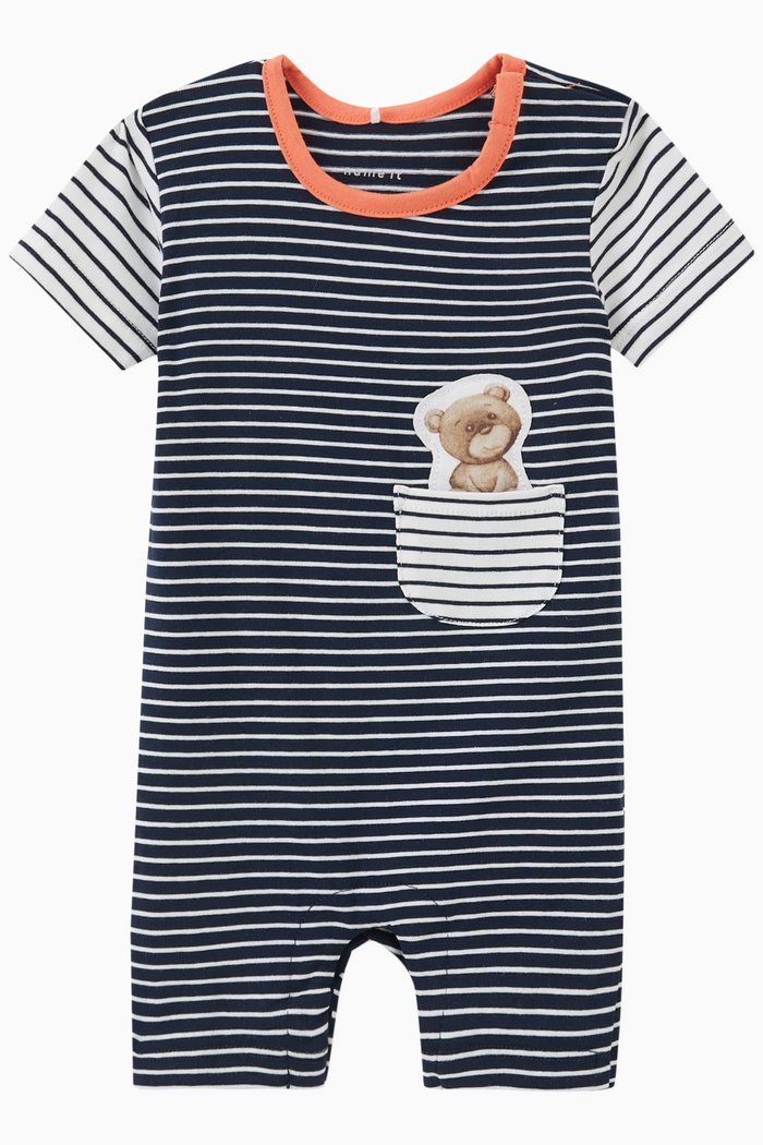 

Striped Sunsuit, Blue