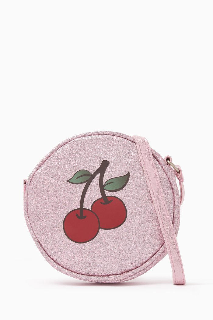 

Circular Shoulder Bag in Nylon, Pink