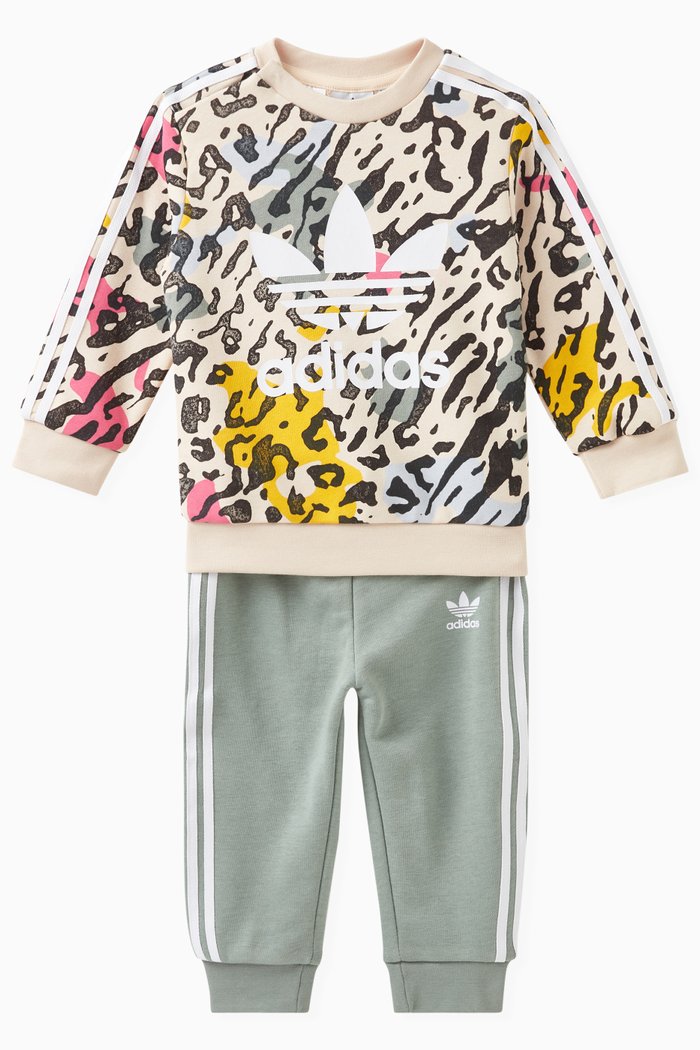 

Animal-print Logo Tracksuit in Cotton, Multicolour