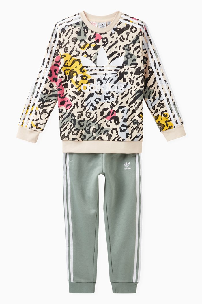 

Animal-print Logo Tracksuit in Cotton, Multicolour