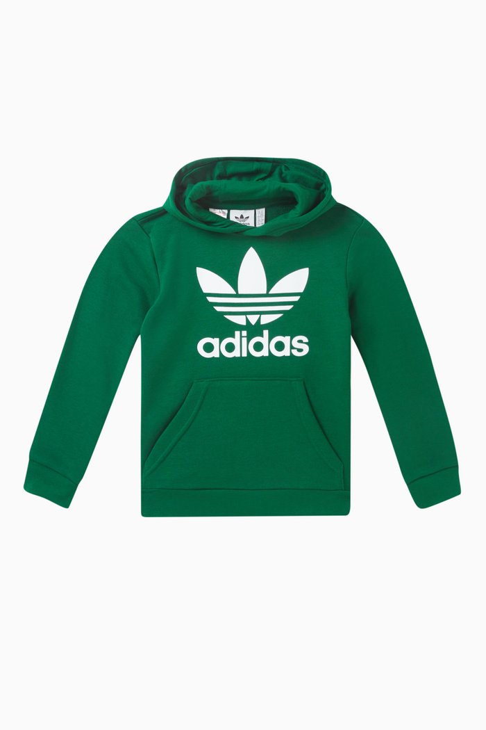 

Trefoil Hoodie in French Terry, Green