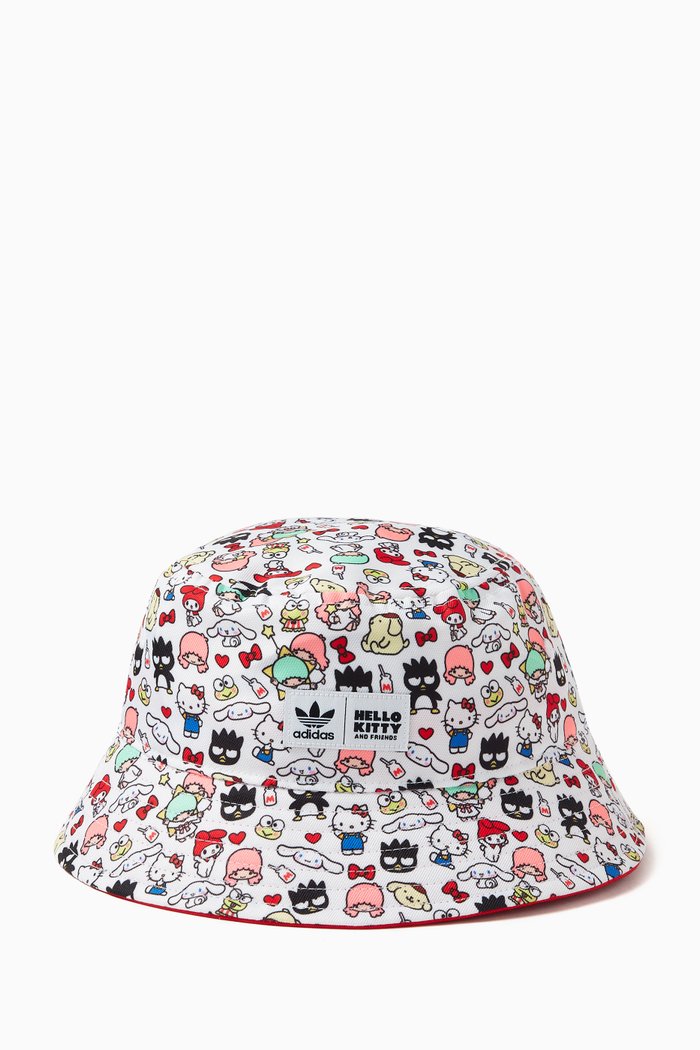 

x Hello Kitty & Friends Print Bucket Hat, White