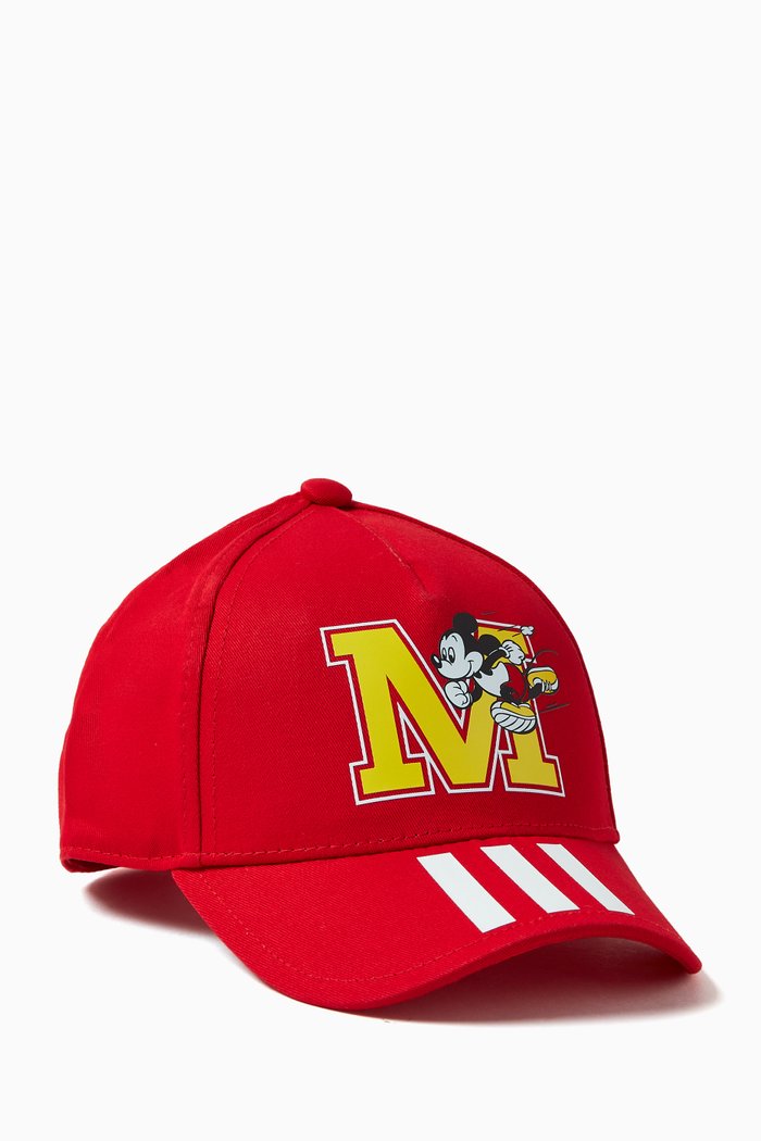 

x Disney Mickey Mouse Cap in Cotton Twill, Red
