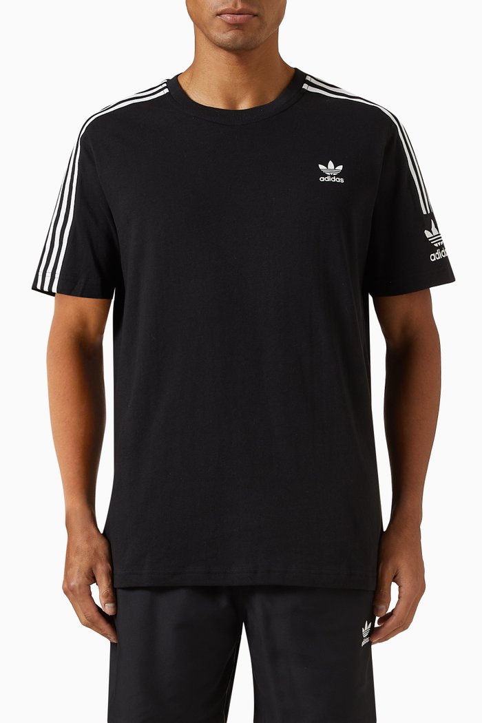 Tech T-shirt in Cotton Jersey, Black