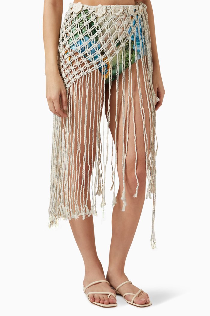 

Tassel Cover Up, White