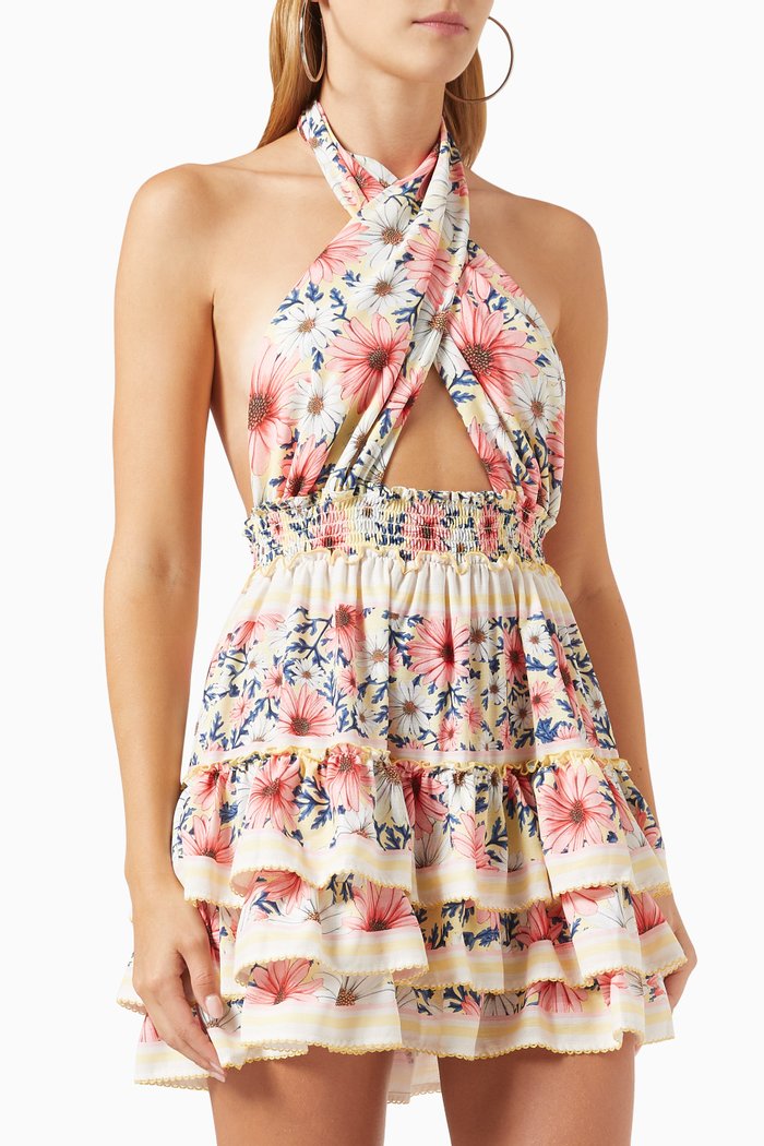 

Maona Halter-neck Mini Dress, Multicolour