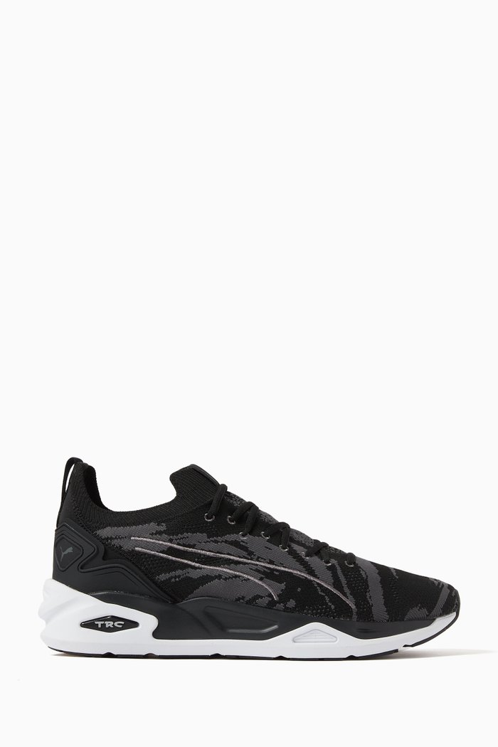 

TRC Blaze Knit Sneakers in Canvas, Black