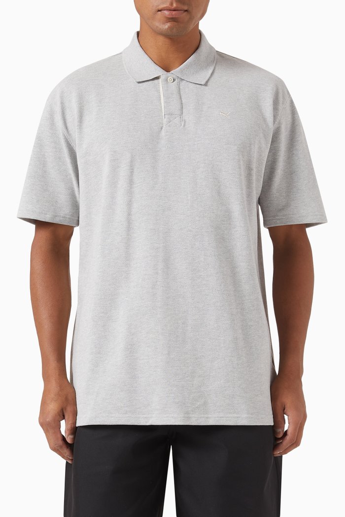 

MMQ Polo in Cotton, Grey