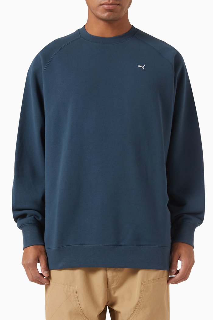 

MMQ Sweatshirt in French Terry Jersey, Blue