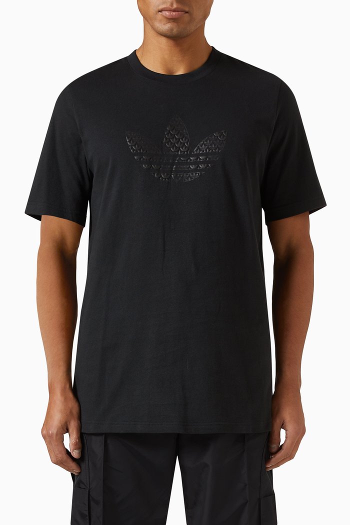 

Monogram T-shirt in Cotton Jersey, Black