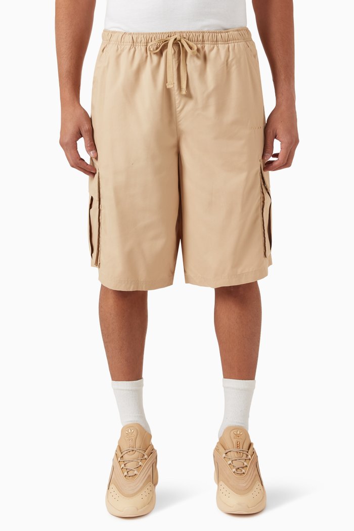 City Boy Cargo Shorts in Recycled Nylon, Neutral