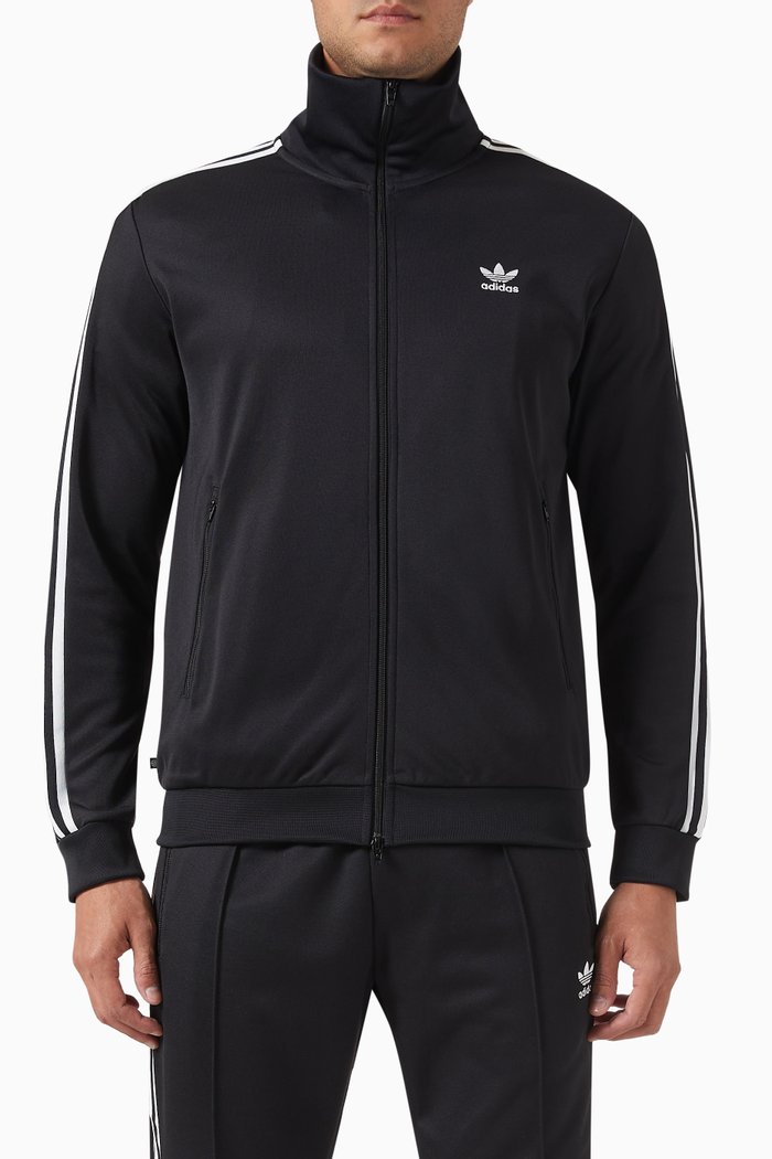 

Beckenbauer Track Jacket in Cotton Blend, Black