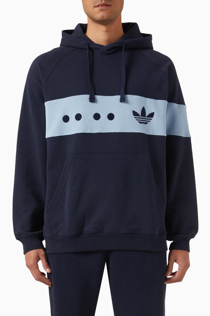 

City Boy Hoodie in Fleece, Blue