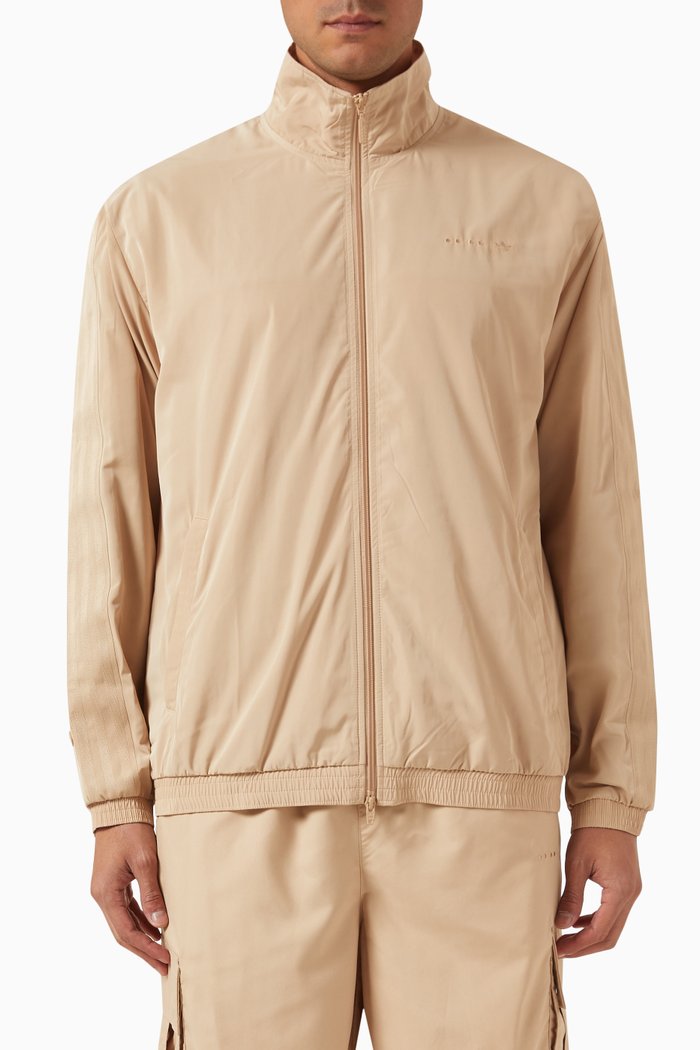 

City Boy Track Jacket in Nylon, Neutral
