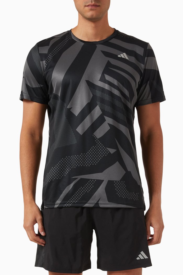 

Own The Run T-shirt in Nylon, Black