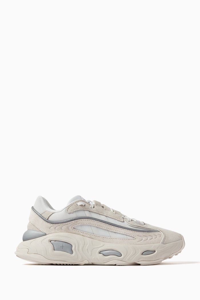 Oznova Sneakers in Synthetic and Suede, White