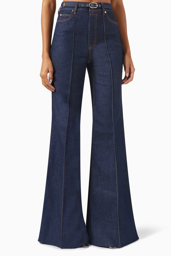 

Wide-leg Jeans in Denim, Blue