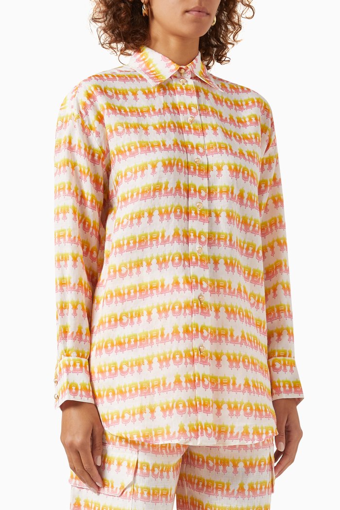 

Wonderland Shirt in Ramie, Multicolour