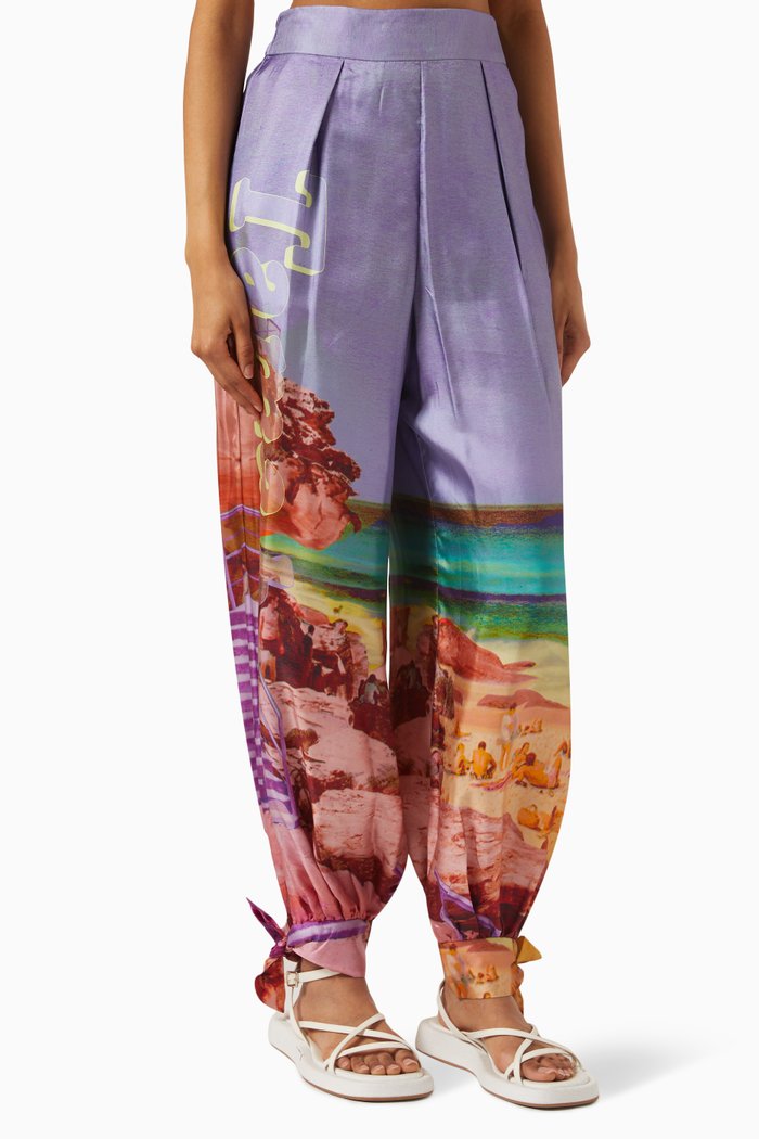 

Tama Harem Pants in Silk, Multicolour