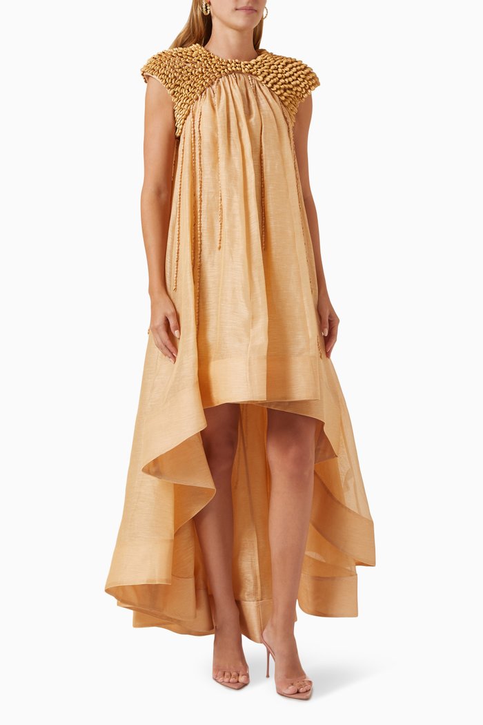 

Coaster Embellished Gown in Linen, Neutral