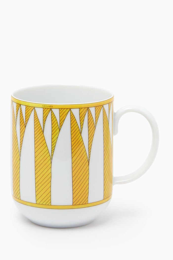 

Unused Soleil D'Hermes Mug in Porcelain, Yellow
