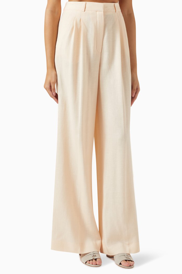 

Nyack Pants in Linen Blend, Neutral