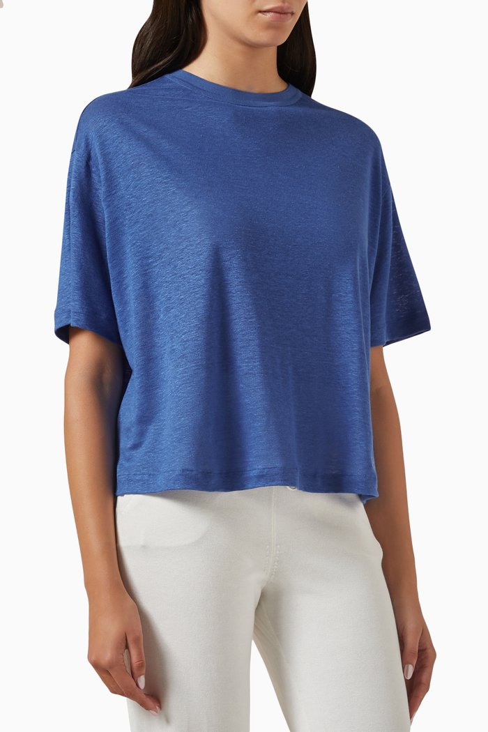 

Gargano T-shirt in Linen-jersey, Blue