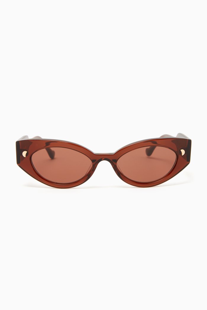

Azalea Sunglasses in Bio-acetate, Brown