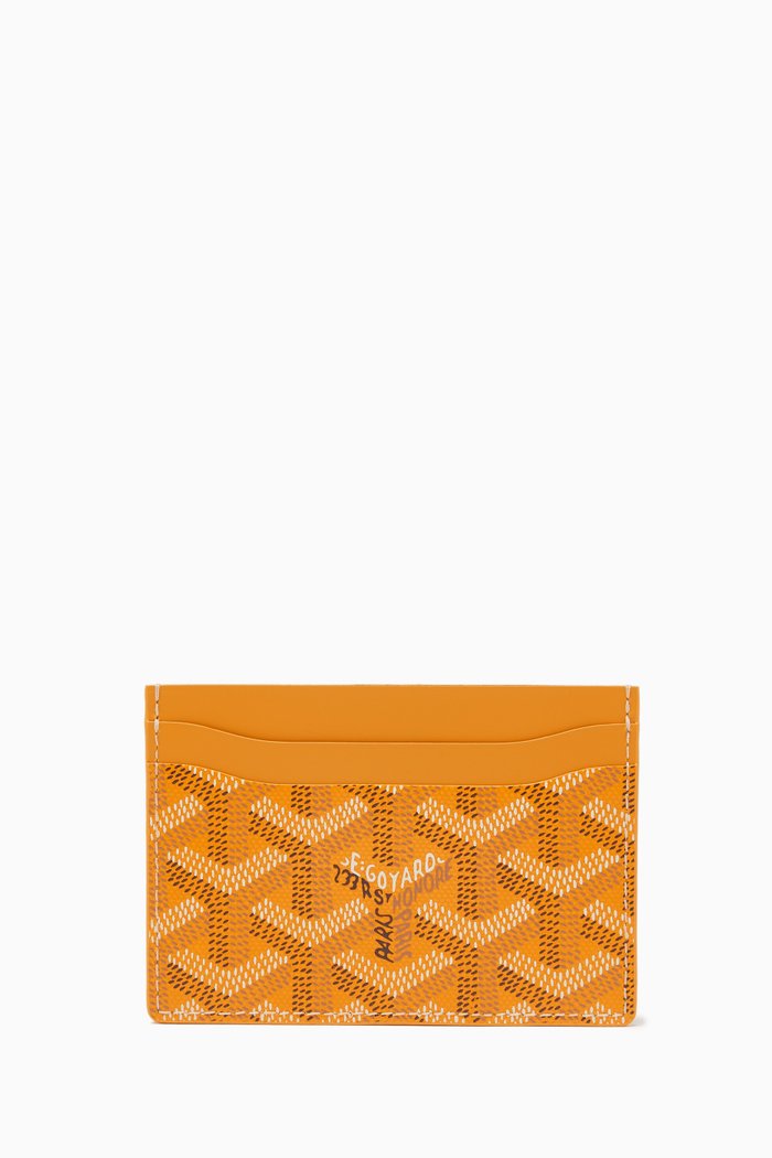 

Unused Porte-Cartes Saint Sulpice in Goyardine Fabric, Yellow