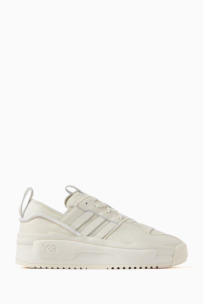 

Y3 Rivalry Sneakers in Leather & Textile, Neutral