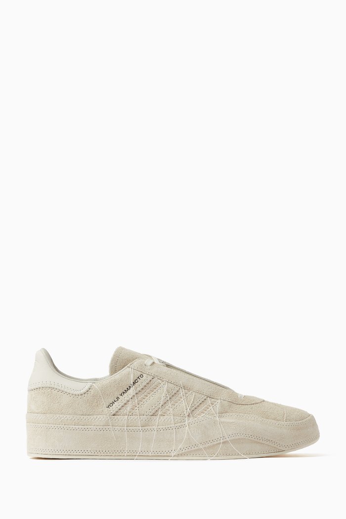 

Y3 Gazelle Sneakers in Suede, Neutral