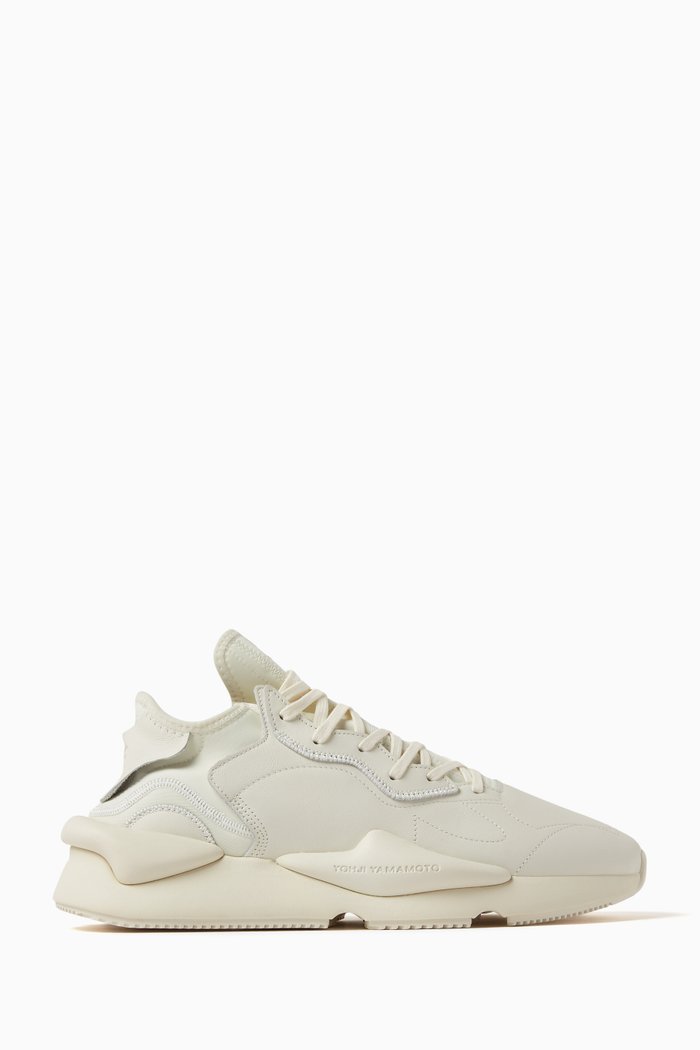 

Y-3 Kaiwa Sneakers in Leather & Neoprene, Neutral