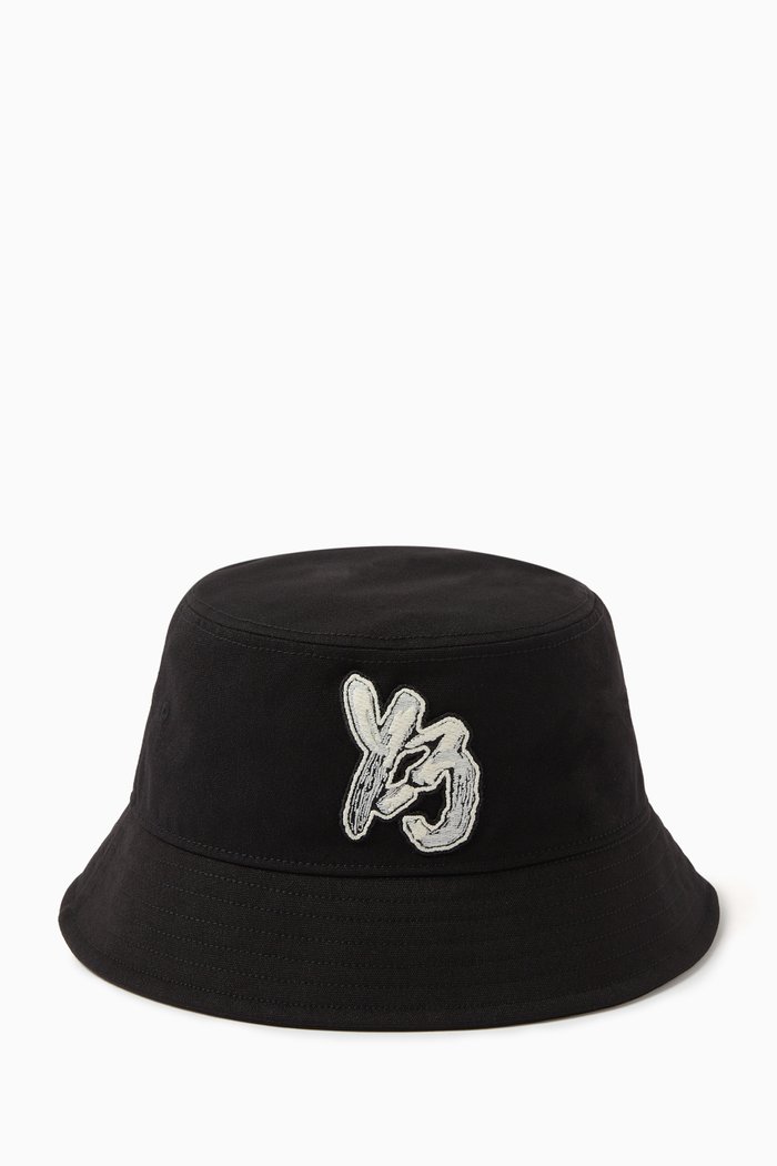 

Classic Bucket Hat in Recycled-polyester Canvas, Black
