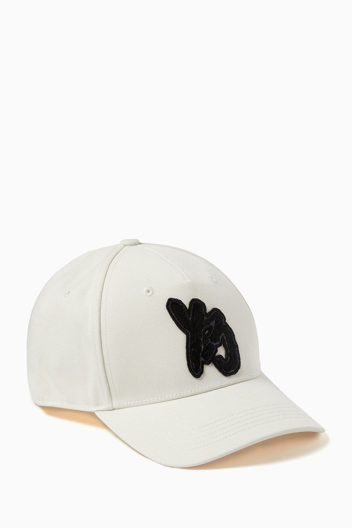 

Y-3 Logo Cap in Organic Cotton-blend Canvas, Neutral