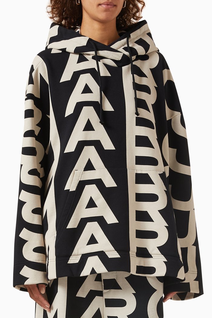 

The Monogram Hoodie in Cotton, Black