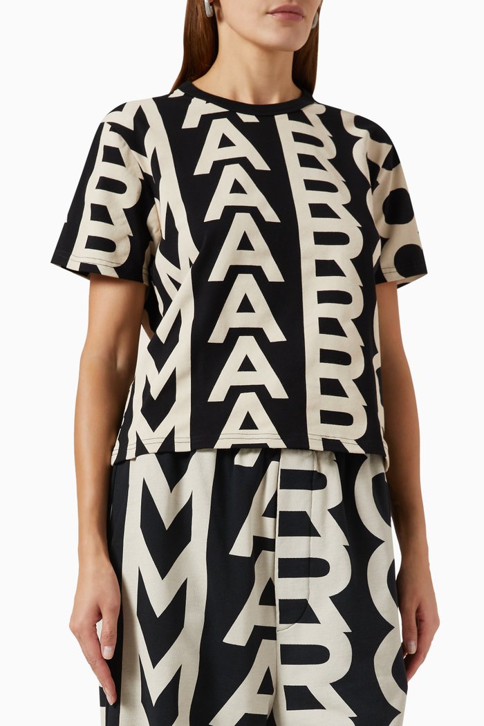 

The Monogram Baby T-Shirt in Cotton, Black