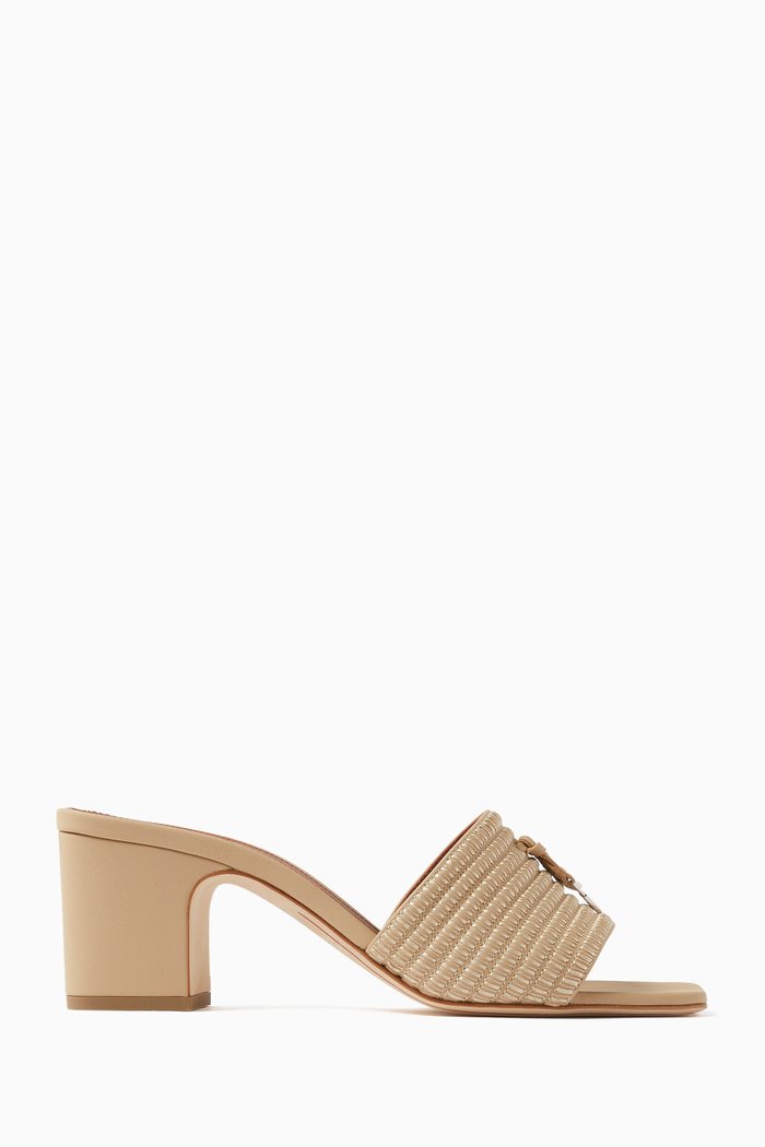 

Sprightly Charms 55 Mules in Lambskin Leather, Neutral