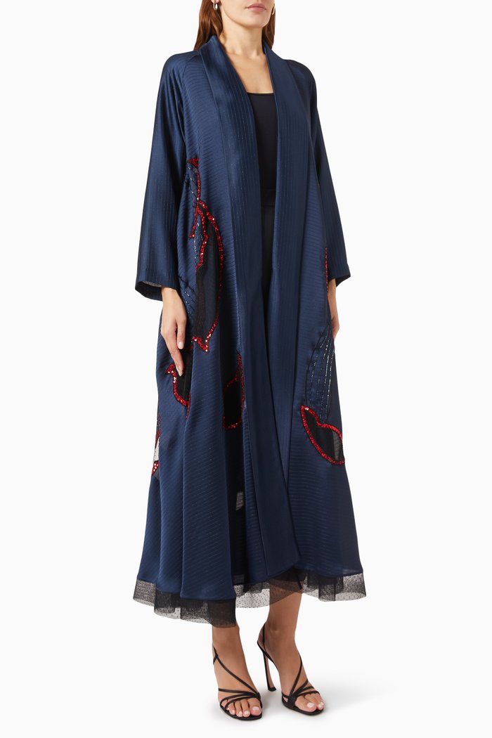 

Embellished Abaya, Blue