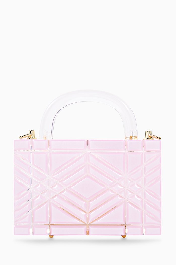 

Adele Top Handle Bag in Acrylic, Pink