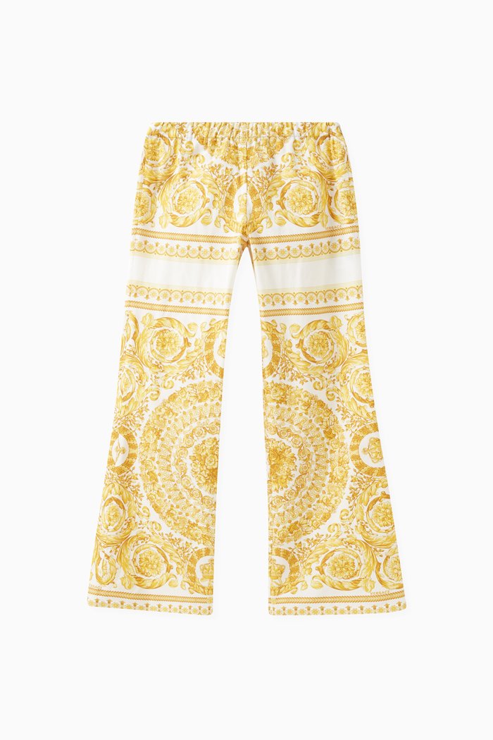 

Barocco Ramadan Wide Leg Pants in Cotton, Multicolour