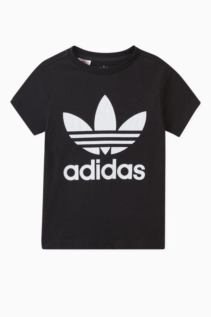

Trefoil Logo T-shirt in Cotton, Black