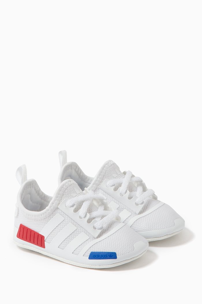 

NMD Crib shoes in Canvas & Recycled Content, White