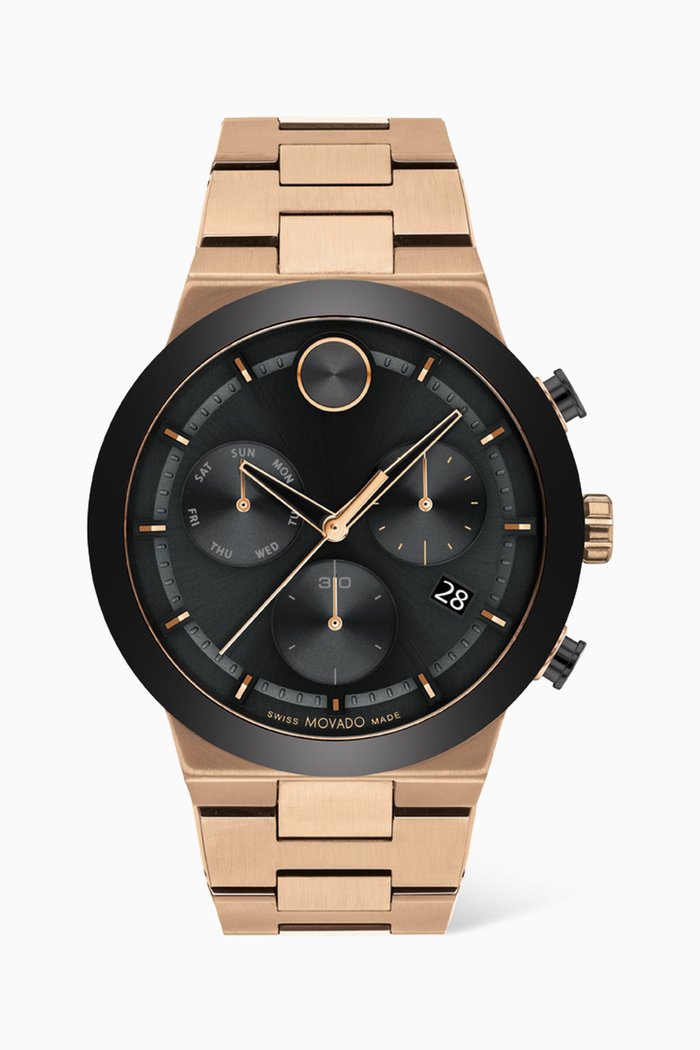 

Bold Fusion Chronograph Quartz Stainless Steel Watch, 44mm, Rose gold