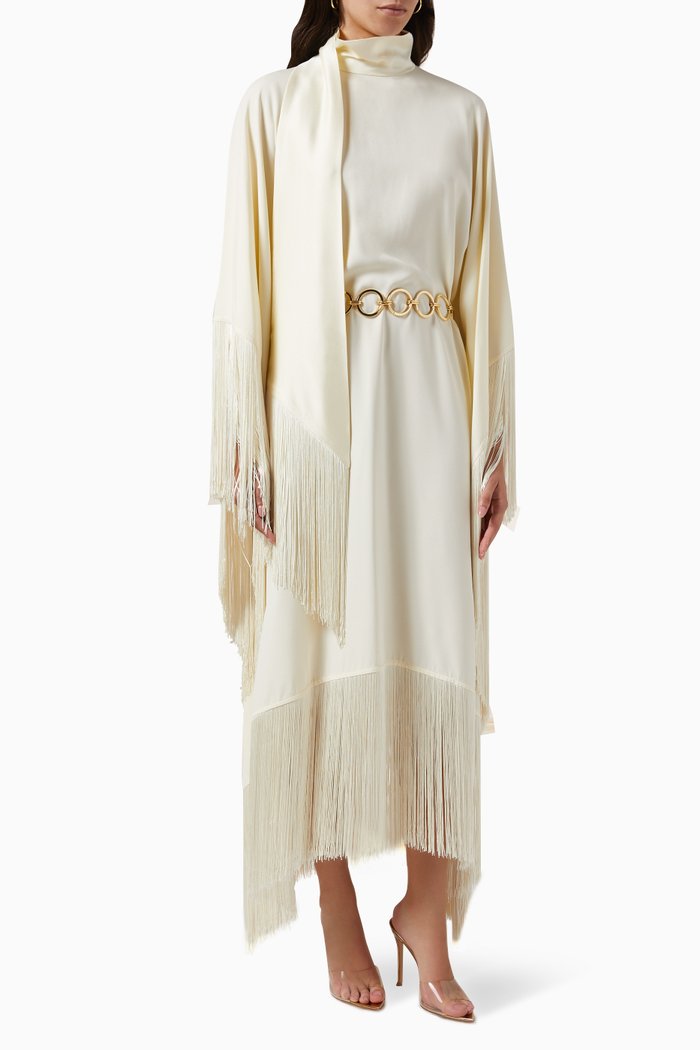

Mrs Ross Kaftan in Satin, White