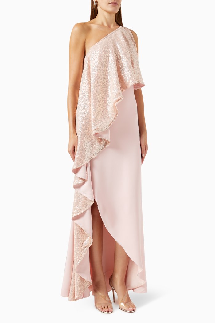 

One-shoulder Dress, Pink