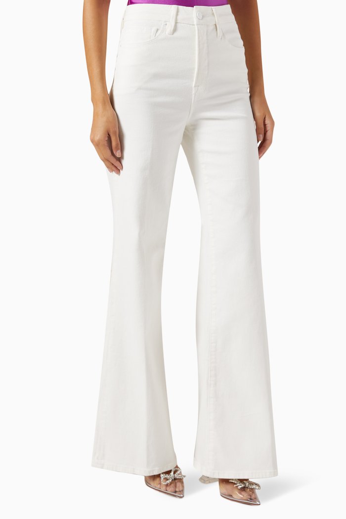 

Good Waist Palazzo Jeans in Denim, Neutral
